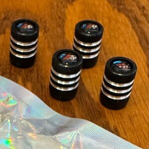 BMW M, 4PCS Tire Caps, Aluminum Alloy Valve Stem Cap, Decorative Accessory
